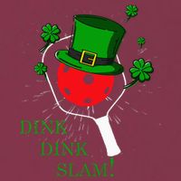 Pickleball St Patricks Day Leprechaun Dink Dink Slam 16oz Travel Tumbler