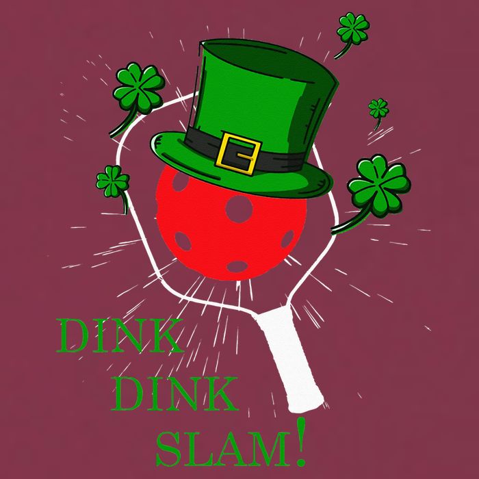 Pickleball St Patricks Day Leprechaun Dink Dink Slam 16oz Travel Tumbler