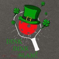 Pickleball St Patricks Day Leprechaun Dink Dink Slam Cotton Canvas Backpack