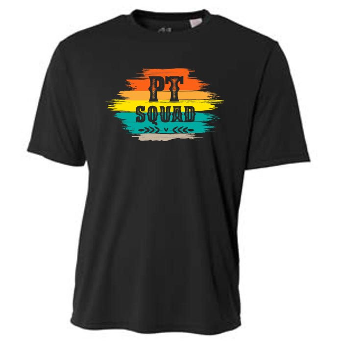 Pt Squad Physical Therapist Pta Retro Physical Therapy Cooling Performance Crew T-Shirt