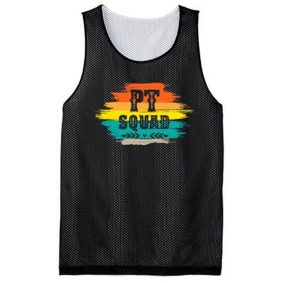 Pt Squad Physical Therapist Pta Retro Physical Therapy Mesh Reversible Basketball Jersey Tank