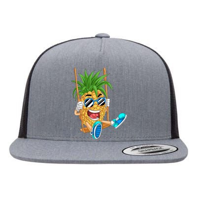 Pineapple Swinger Flat Bill Trucker Hat