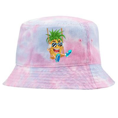 Pineapple Swinger Tie-Dyed Bucket Hat