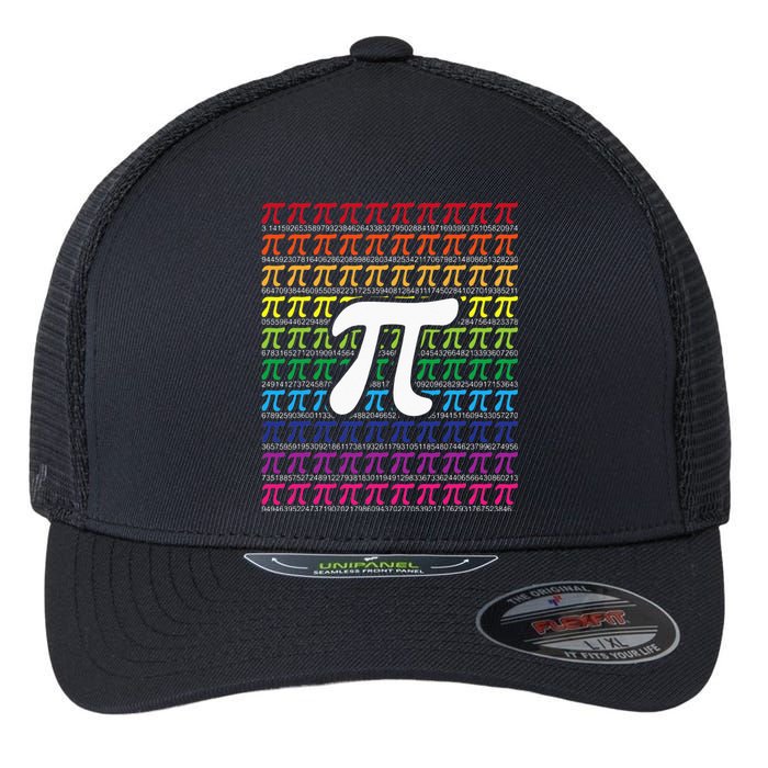 Pi Sign Pi Day funny math teacher lover Flexfit Unipanel Trucker Cap