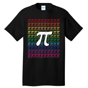 Pi Sign Pi Day funny math teacher lover Tall T-Shirt