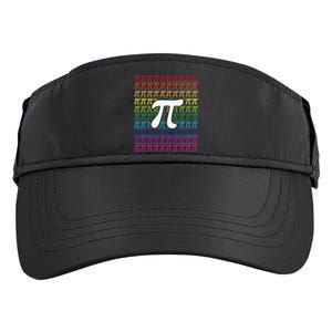 Pi Sign Pi Day funny math teacher lover Adult Drive Performance Visor