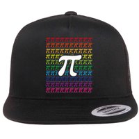 Pi Sign Pi Day funny math teacher lover Flat Bill Trucker Hat