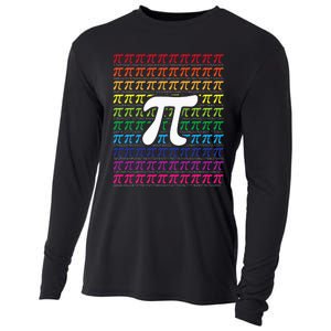 Pi Sign Pi Day funny math teacher lover Cooling Performance Long Sleeve Crew