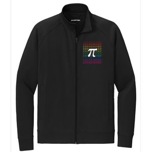 Pi Sign Pi Day funny math teacher lover Stretch Full-Zip Cadet Jacket