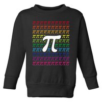 Pi Sign Pi Day funny math teacher lover Toddler Sweatshirt