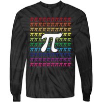 Pi Sign Pi Day funny math teacher lover Tie-Dye Long Sleeve Shirt