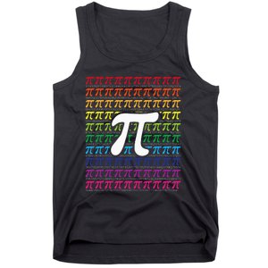 Pi Sign Pi Day funny math teacher lover Tank Top