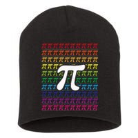 Pi Sign Pi Day funny math teacher lover Short Acrylic Beanie