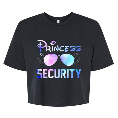 Princess Security Perfects Art For Dad Or Boyfriend Bella+Canvas Jersey Crop Tee