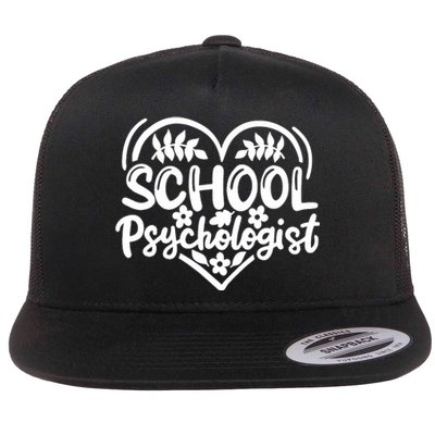 Psychologist School Psychologist Counselor Flat Bill Trucker Hat