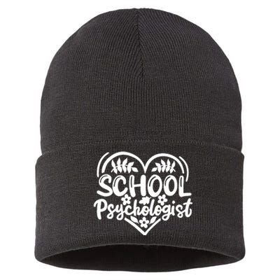 Psychologist School Psychologist Counselor Sustainable Knit Beanie