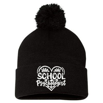 Psychologist School Psychologist Counselor Pom Pom 12in Knit Beanie