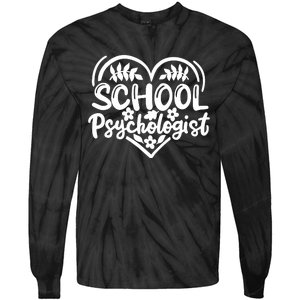 Psychologist School Psychologist Counselor Tie-Dye Long Sleeve Shirt