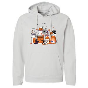 Pumpkin Spice Propofol Ativan Versed Haldol Halloween Nurse Performance Fleece Hoodie