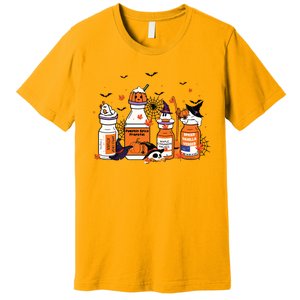 Pumpkin Spice Propofol Ativan Versed Haldol Halloween Nurse Premium T-Shirt