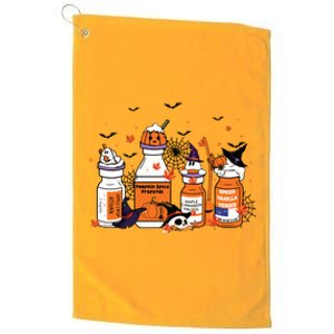 Pumpkin Spice Propofol Ativan Versed Haldol Halloween Nurse Platinum Collection Golf Towel