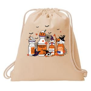 Pumpkin Spice Propofol Ativan Versed Haldol Halloween Nurse Drawstring Bag