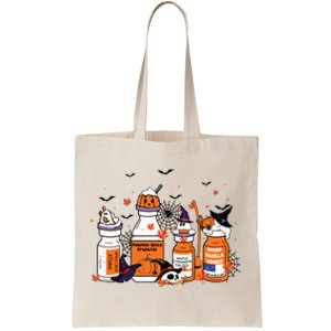 Pumpkin Spice Propofol Ativan Versed Haldol Halloween Nurse Tote Bag