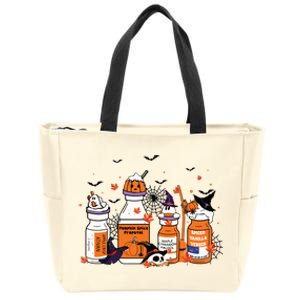 Pumpkin Spice Propofol Ativan Versed Haldol Halloween Nurse Zip Tote Bag