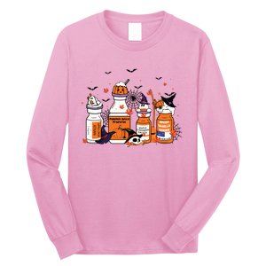 Pumpkin Spice Propofol Ativan Versed Haldol Halloween Nurse Long Sleeve Shirt