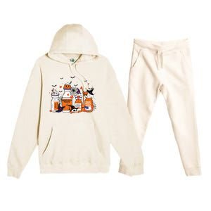 Pumpkin Spice Propofol Ativan Versed Haldol Halloween Nurse Premium Hooded Sweatsuit Set