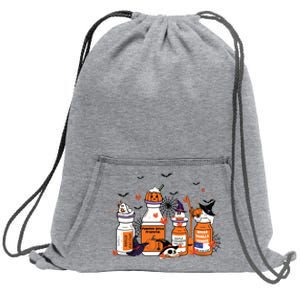 Pumpkin Spice Propofol Ativan Versed Haldol Halloween Nurse Sweatshirt Cinch Pack Bag