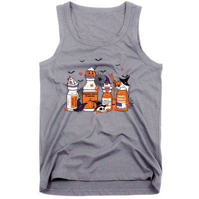 Pumpkin Spice Propofol Ativan Versed Haldol Halloween Nurse Tank Top