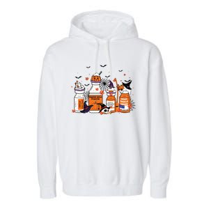 Pumpkin Spice Propofol Ativan Versed Haldol Halloween Nurse Garment-Dyed Fleece Hoodie