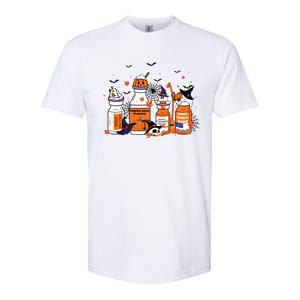 Pumpkin Spice Propofol Ativan Versed Haldol Halloween Nurse Softstyle CVC T-Shirt