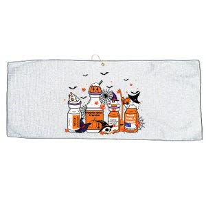 Pumpkin Spice Propofol Ativan Versed Haldol Halloween Nurse Large Microfiber Waffle Golf Towel