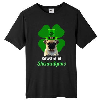 Pugs St. Patrick's Day Hat Funny Shenanigans Tall Fusion ChromaSoft Performance T-Shirt