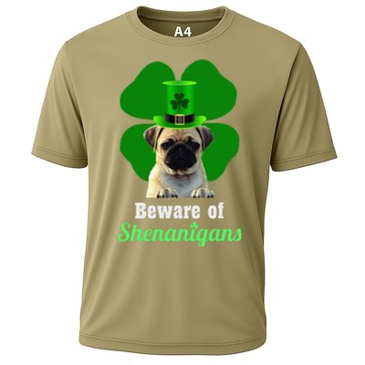 Pugs St. Patrick's Day Hat Funny Shenanigans Cooling Performance Crew T-Shirt