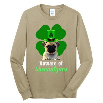 Pugs St. Patrick's Day Hat Funny Shenanigans Tall Long Sleeve T-Shirt