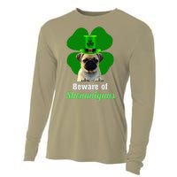 Pugs St. Patrick's Day Hat Funny Shenanigans Cooling Performance Long Sleeve Crew