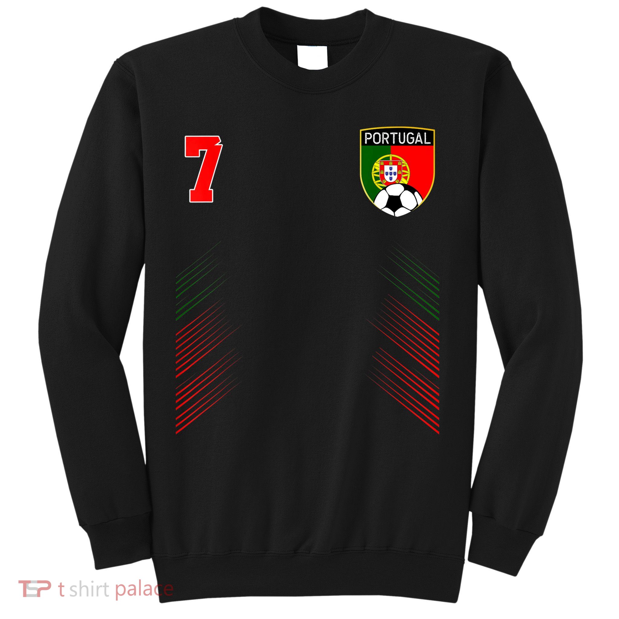 Portugal Soccer Portugese Football Retro 7 Jersey Sweatshirt