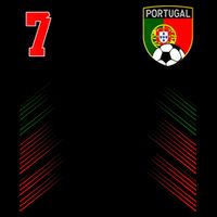 Portugal Soccer Portugese Football Retro 7 Jersey 16 in Basic Backpack