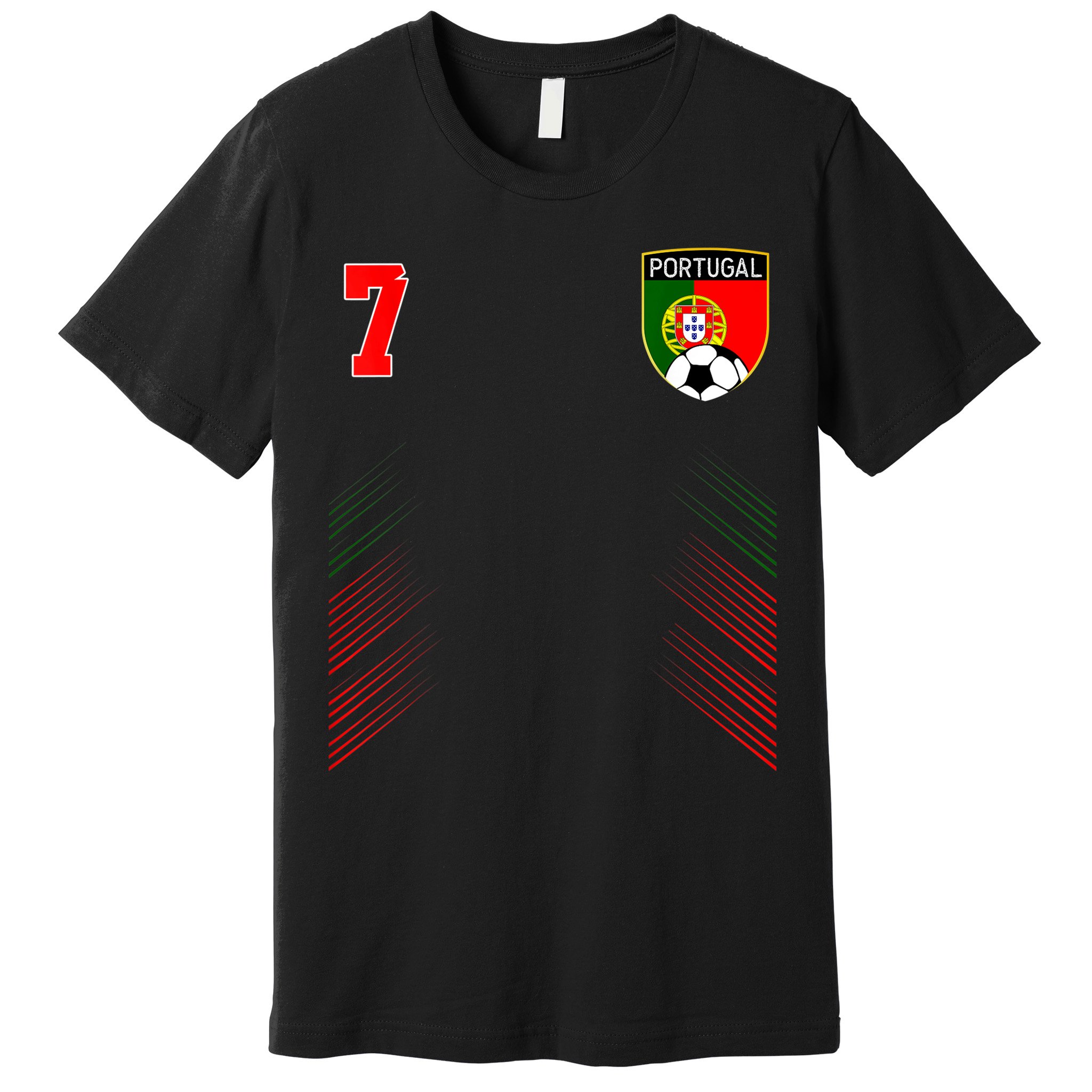 Portugal Soccer Portugese Football Retro 7 Jersey Premium T-Shirt