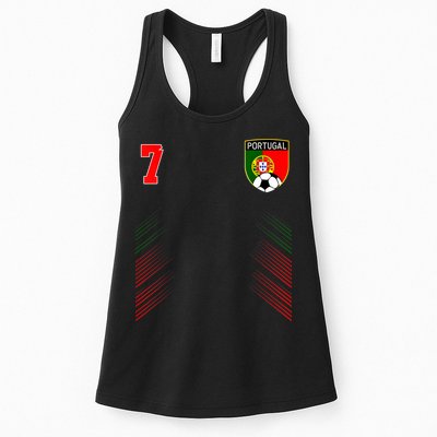 Portugal Soccer Portugese Football Retro 7 Jersey Womens Tank Top