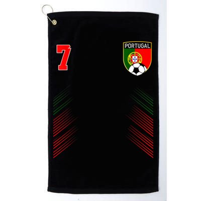 Portugal Soccer Portugese Football Retro 7 Jersey Golf Towel