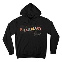 Pharmacy Squad Pharmacy Technician Retro Groovy Pharmacist Hoodie