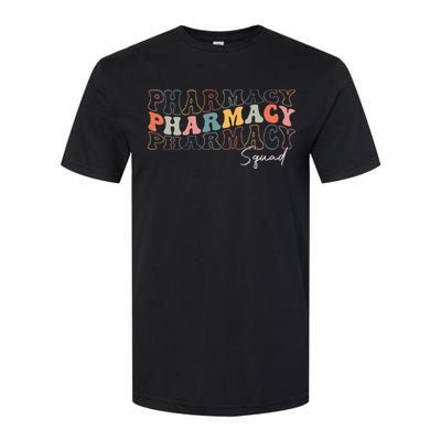 Pharmacy Squad Pharmacy Technician Retro Groovy Pharmacist Softstyle® CVC T-Shirt