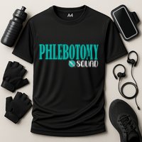 Phlebotomy Squad Phlebotomist Phlebotomy Cooling Performance Crew T-Shirt