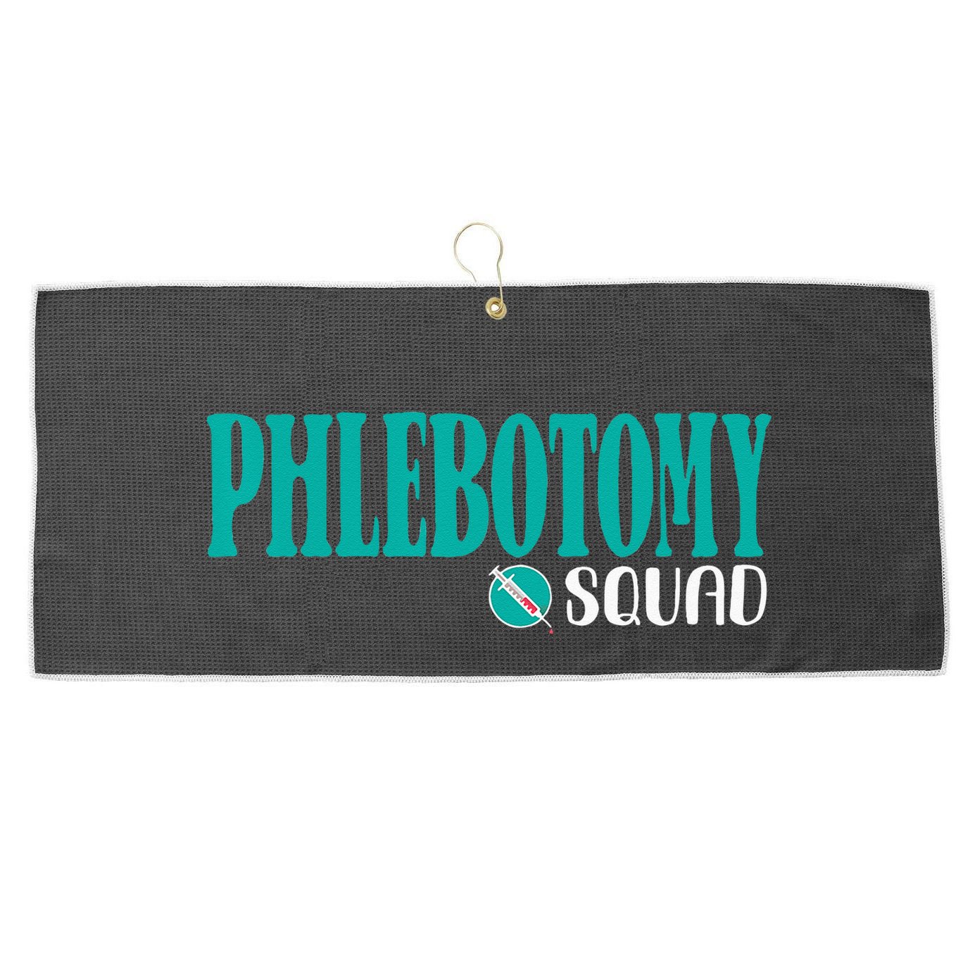 Phlebotomy Squad Phlebotomist Phlebotomy Large Microfiber Waffle Golf Towel