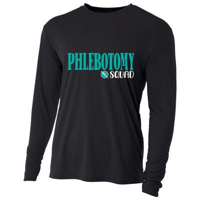 Phlebotomy Squad Phlebotomist Phlebotomy Cooling Performance Long Sleeve Crew