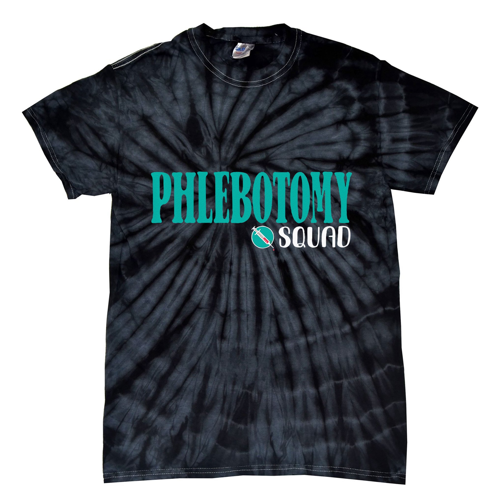 Phlebotomy Squad Phlebotomist Phlebotomy Tie-Dye T-Shirt
